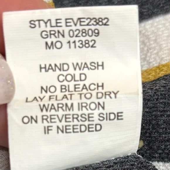 Fig and Flower Anthropologie Boho Mix Print Floral Striped Peasant Blouse Size L - Picture 10 of 10